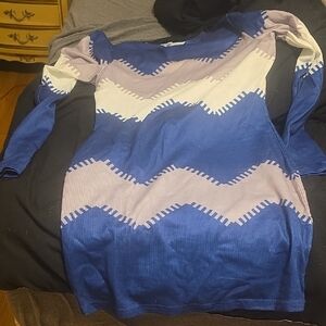 Chic Zigzag Patterned Dress